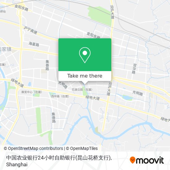 中国农业银行24小时自助银行(昆山花桥支行) map