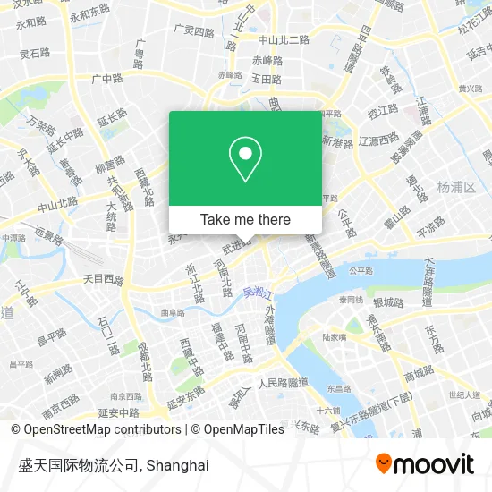 盛天国际物流公司 map