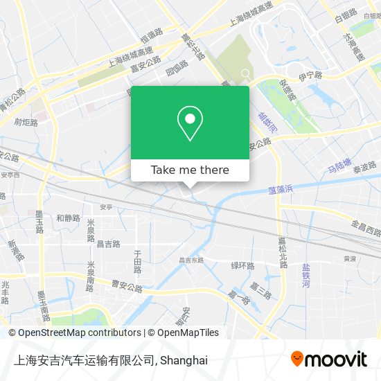 上海安吉汽车运输有限公司 map