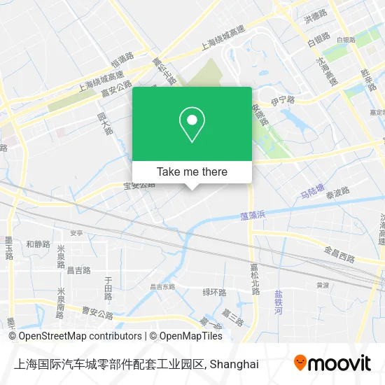 上海国际汽车城零部件配套工业园区 map
