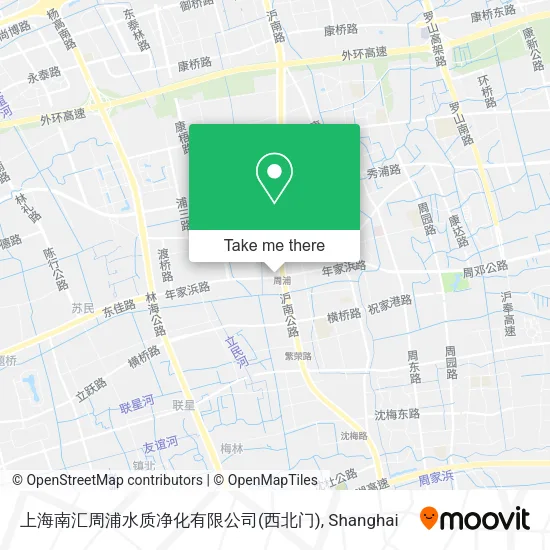 上海南汇周浦水质净化有限公司(西北门) map