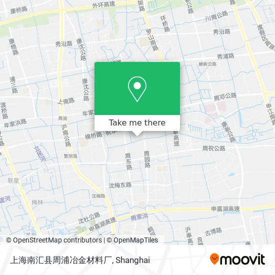 上海南汇县周浦冶金材料厂 map