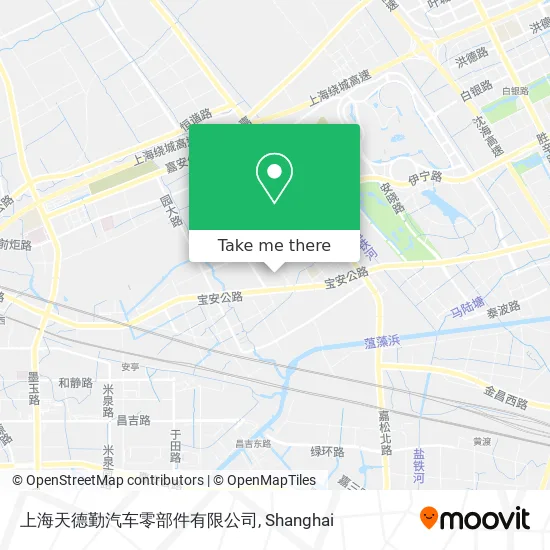 上海天德勤汽车零部件有限公司 map