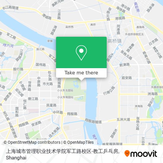 上海城市管理职业技术学院军工路校区-教工乒乓房 map