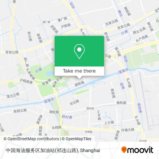 中国海油服务区加油站(祁连山路) map