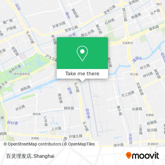 百灵理发店 map