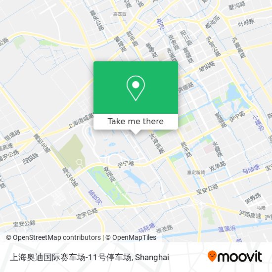 上海奥迪国际赛车场-11号停车场 map
