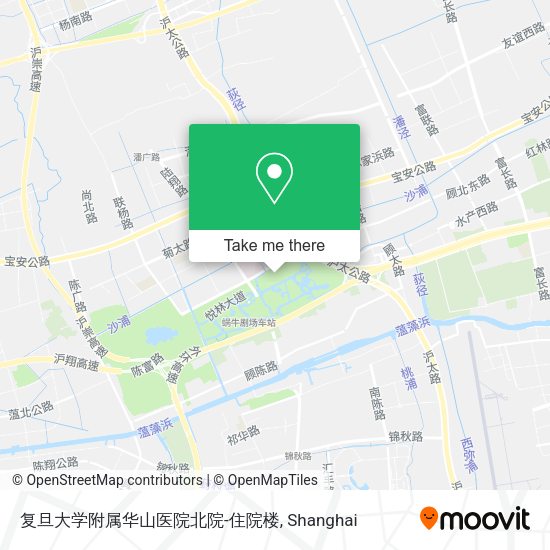 复旦大学附属华山医院北院-住院楼 map