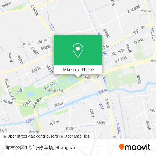 顾村公园1号门-停车场 map