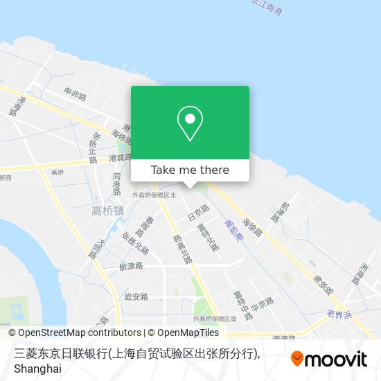 三菱东京日联银行(上海自贸试验区出张所分行) map