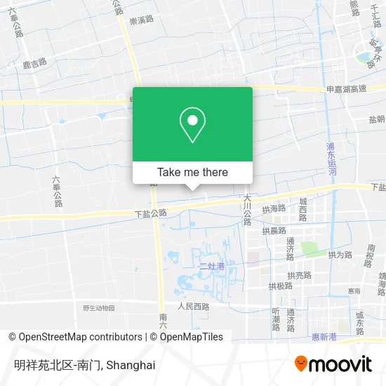 明祥苑北区-南门 map