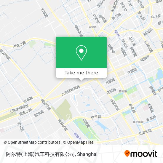 阿尔特(上海)汽车科技有限公司 map