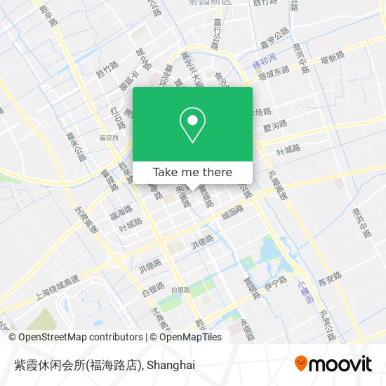 紫霞休闲会所(福海路店) map