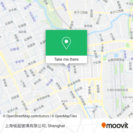 上海铭超玻璃有限公司 map