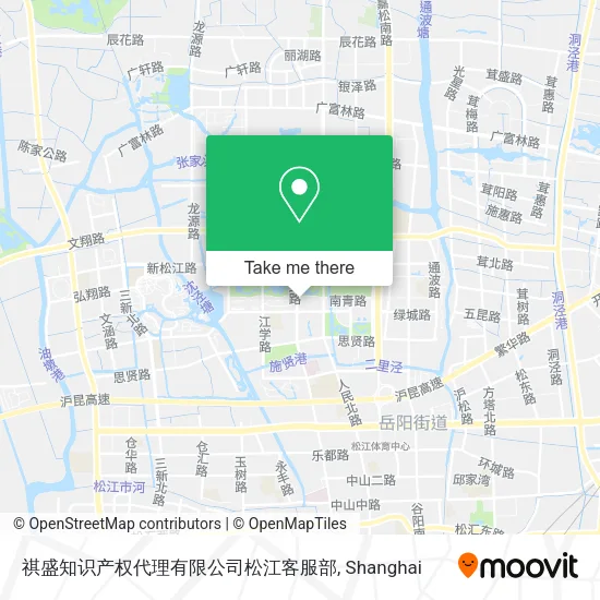 祺盛知识产权代理有限公司松江客服部 map