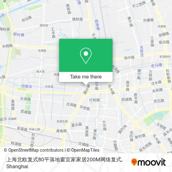上海北欧复式80平落地窗宜家家居200M网络复式 map