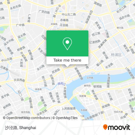 沙泾路 map