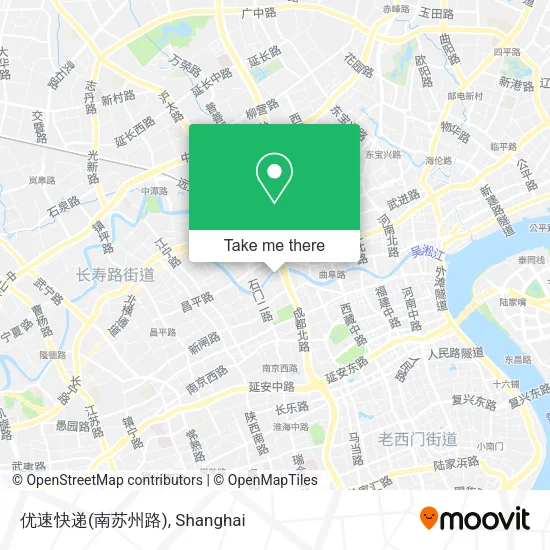 优速快递(南苏州路) map