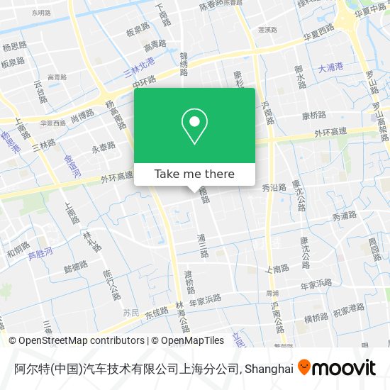 阿尔特(中国)汽车技术有限公司上海分公司 map