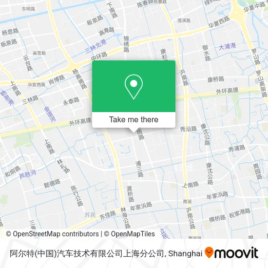 阿尔特(中国)汽车技术有限公司上海分公司 map