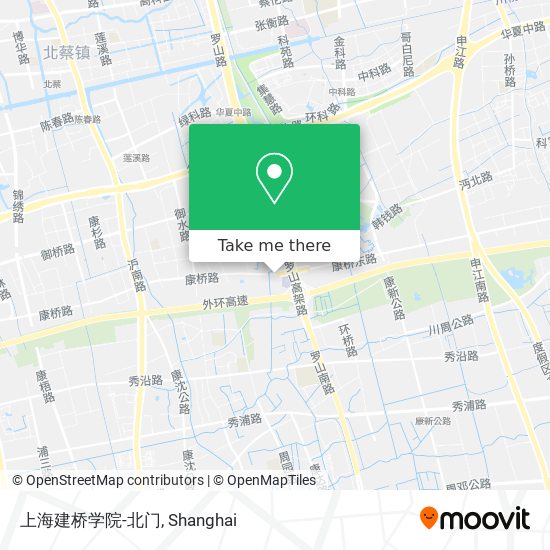上海建桥学院-北门 map