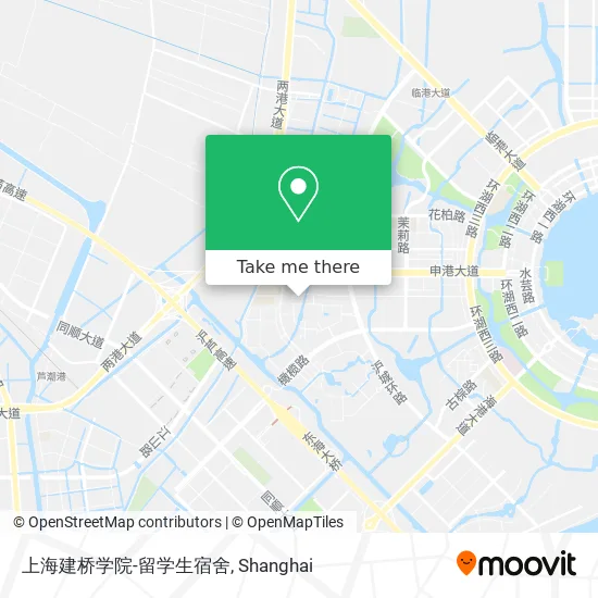 上海建桥学院-留学生宿舍 map