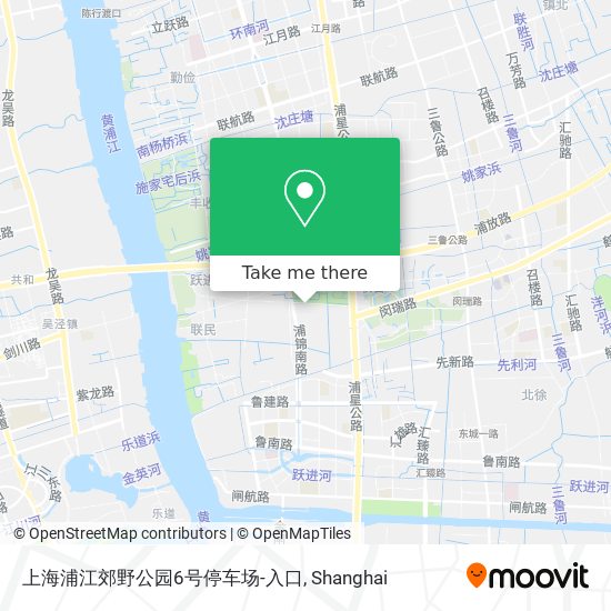上海浦江郊野公园6号停车场-入口 map
