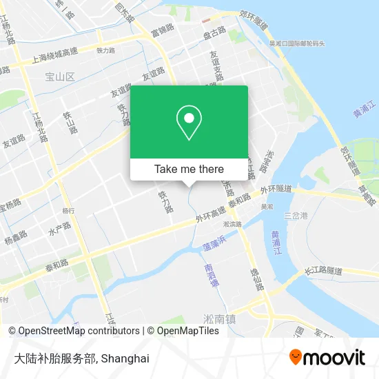 大陆补胎服务部 map