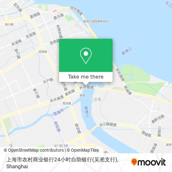 上海市农村商业银行24小时自助银行(吴淞支行) map