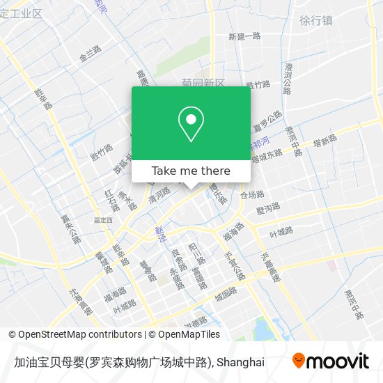 加油宝贝母婴(罗宾森购物广场城中路) map