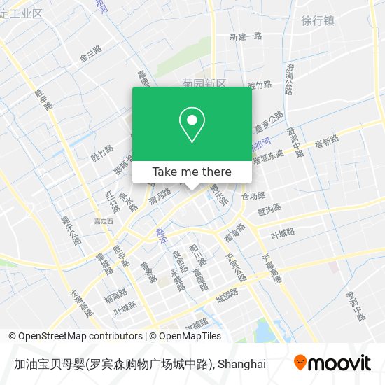 加油宝贝母婴(罗宾森购物广场城中路) map