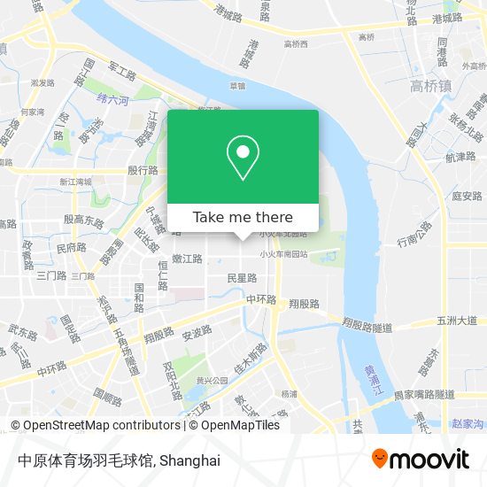 中原体育场羽毛球馆 map