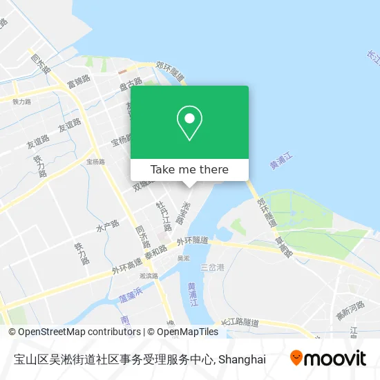 宝山区吴淞街道社区事务受理服务中心 map