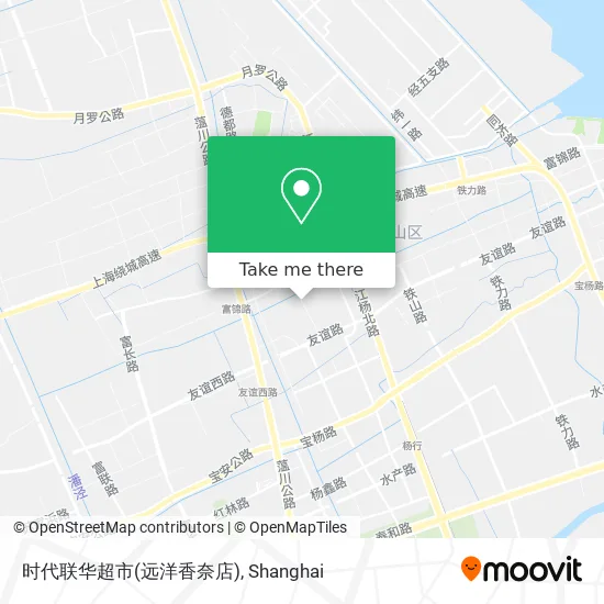 时代联华超市(远洋香奈店) map