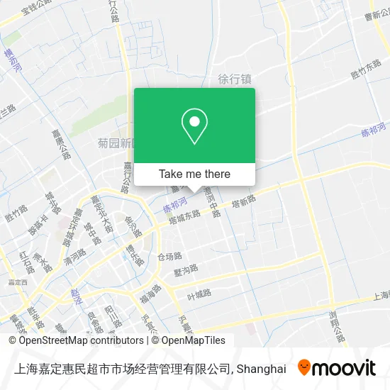 上海嘉定惠民超市市场经营管理有限公司 map