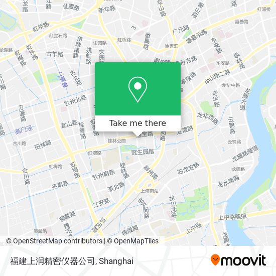 福建上润精密仪器公司 map
