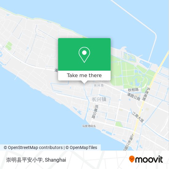 崇明县平安小学 map