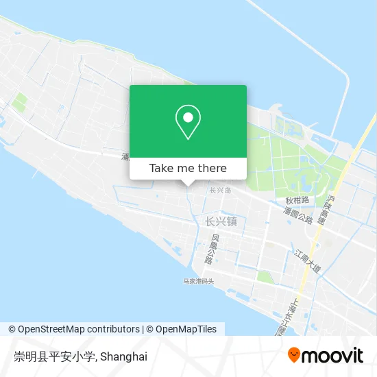 崇明县平安小学 map