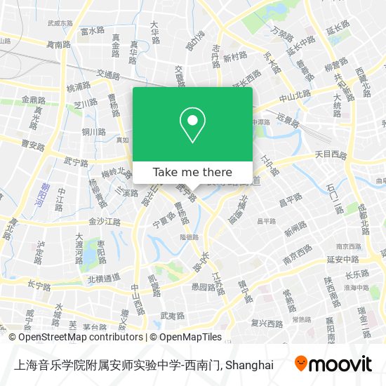 上海音乐学院附属安师实验中学-西南门 map