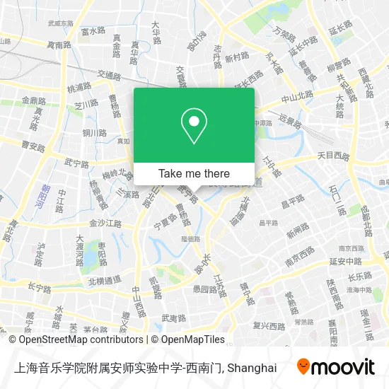 上海音乐学院附属安师实验中学-西南门 map