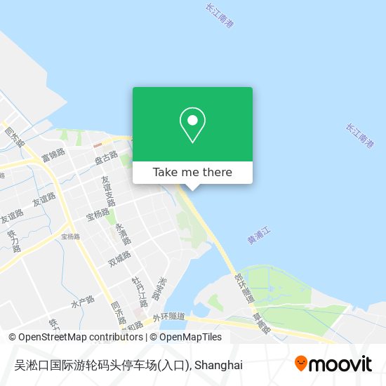 吴淞口国际游轮码头停车场(入口) map
