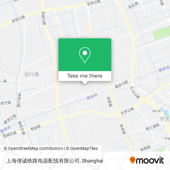 上海倩诚铁路电器配线有限公司 map