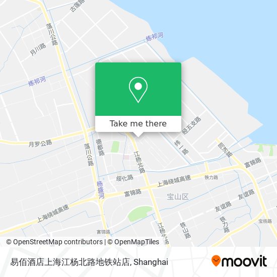 易佰酒店上海江杨北路地铁站店 map