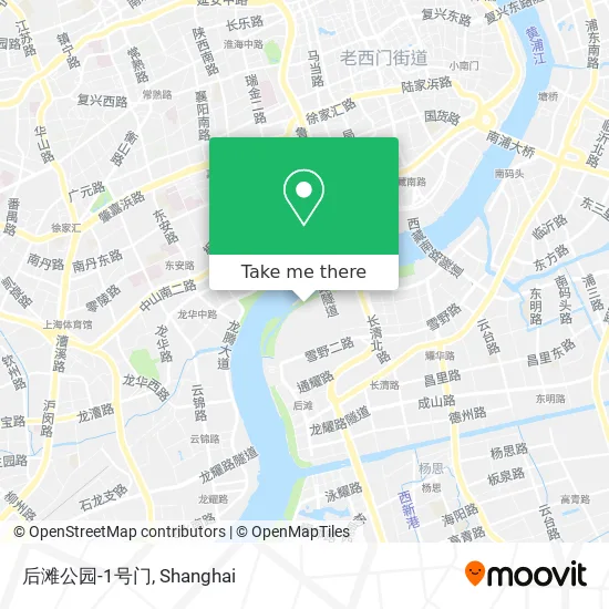 后滩公园-1号门 map
