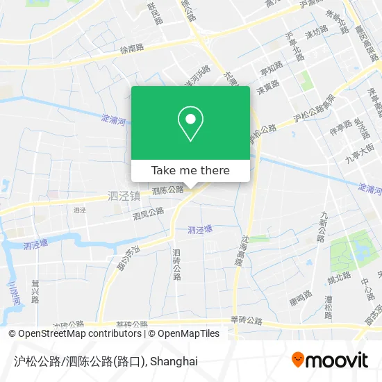 沪松公路/泗陈公路(路口) map