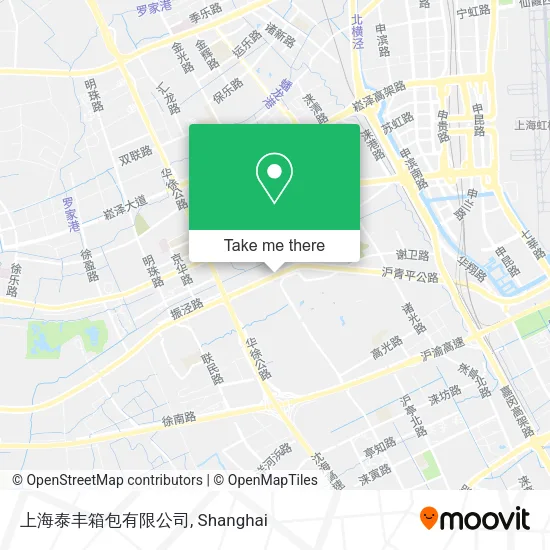 上海泰丰箱包有限公司 map