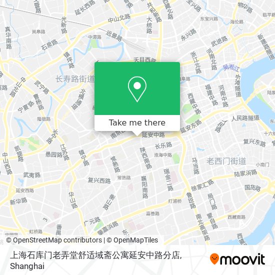 上海石库门老弄堂舒适域斋公寓延安中路分店 map