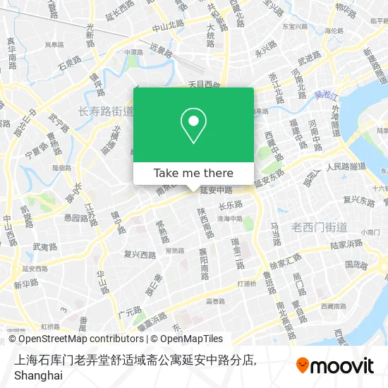 上海石库门老弄堂舒适域斋公寓延安中路分店 map