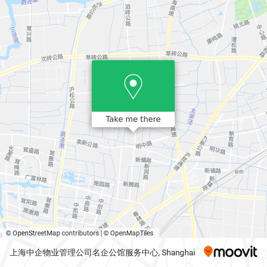 上海中企物业管理公司名企公馆服务中心 map
