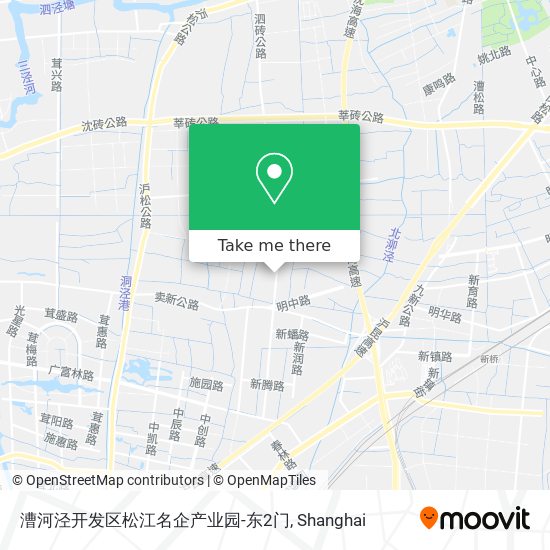 漕河泾开发区松江名企产业园-东2门 map